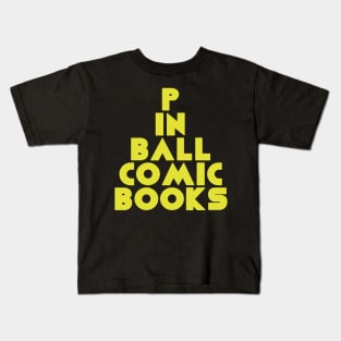 Pinball Comic Books Kids T-Shirt